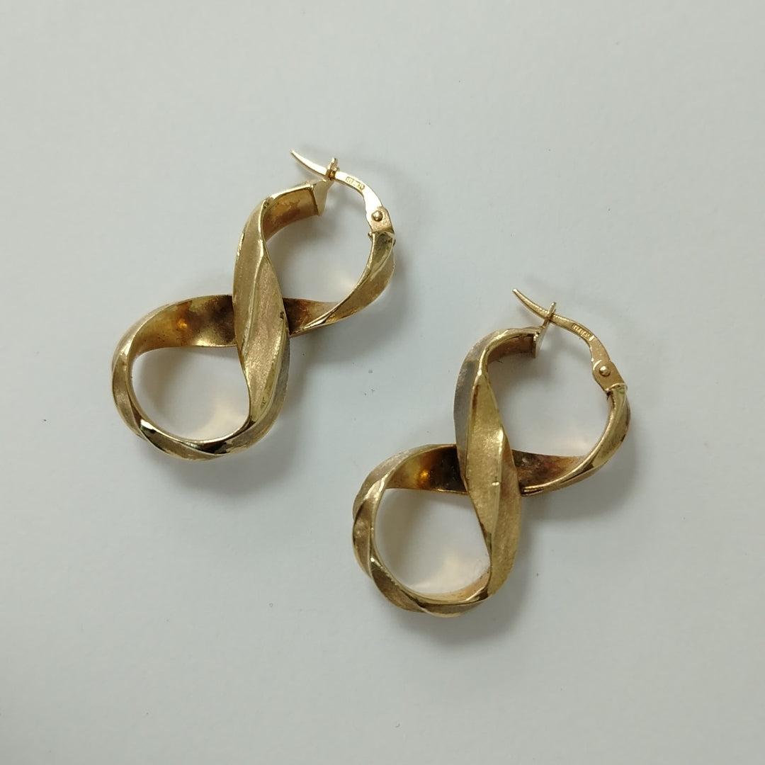 ARETES PAR ORO 14 K 2,30 GRMS (SEMINUEVO)