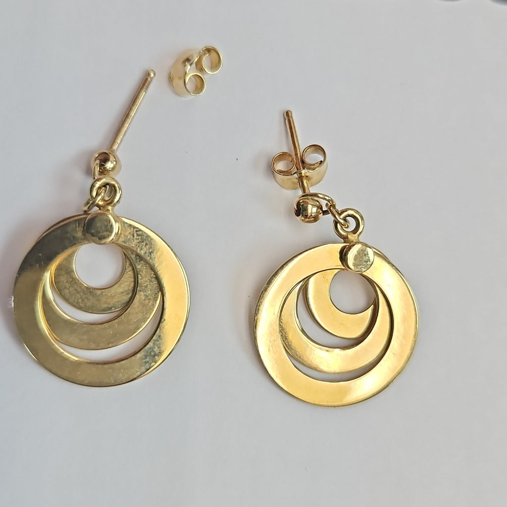 BROQUELES PAR ORO 14 K 5.8 GRMS (SEMINUEVO)