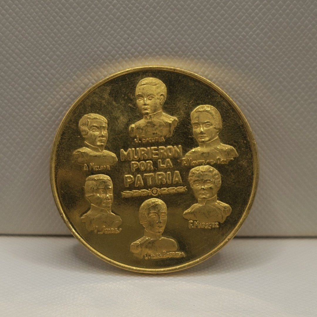 MEDALLA CONMEMORATIVA ORO 21 K 41.6 GRMS (SEMINUEVO)