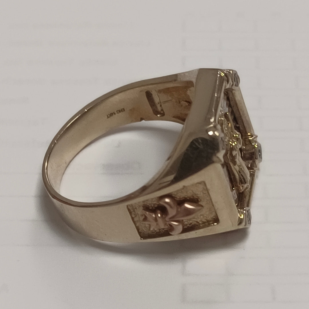 ANILLO ORO 10 K 10.7 GRMS (SEMINUEVO)