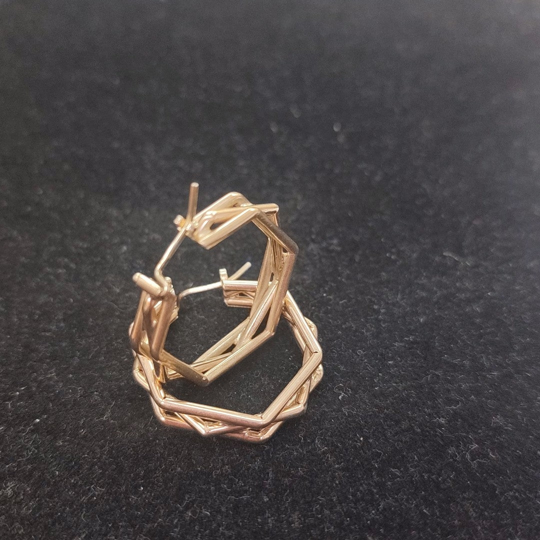 ARRACADAS PAR ORO 14 K 5.7 GRMS (SEMINUEVO)