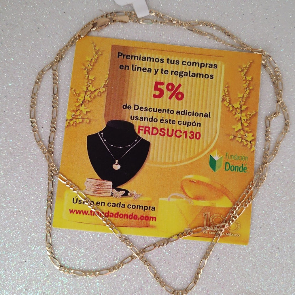 CADENAS 3X1 ORO 14K 60 CM 4.2 GR (NUEVO)