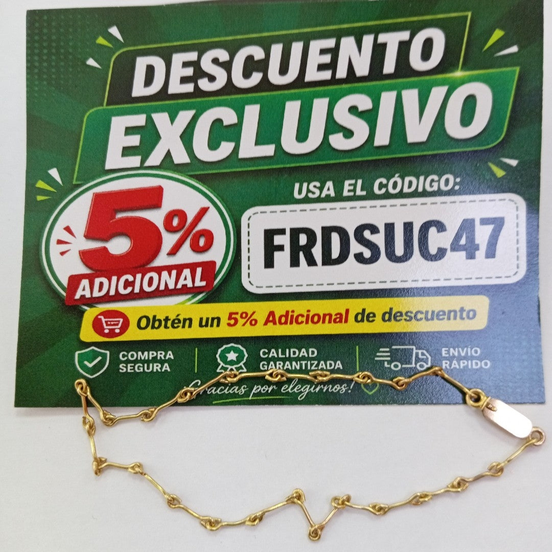 PULSERA ORO 14 K 2.2 GRMS (SEMINUEVO)