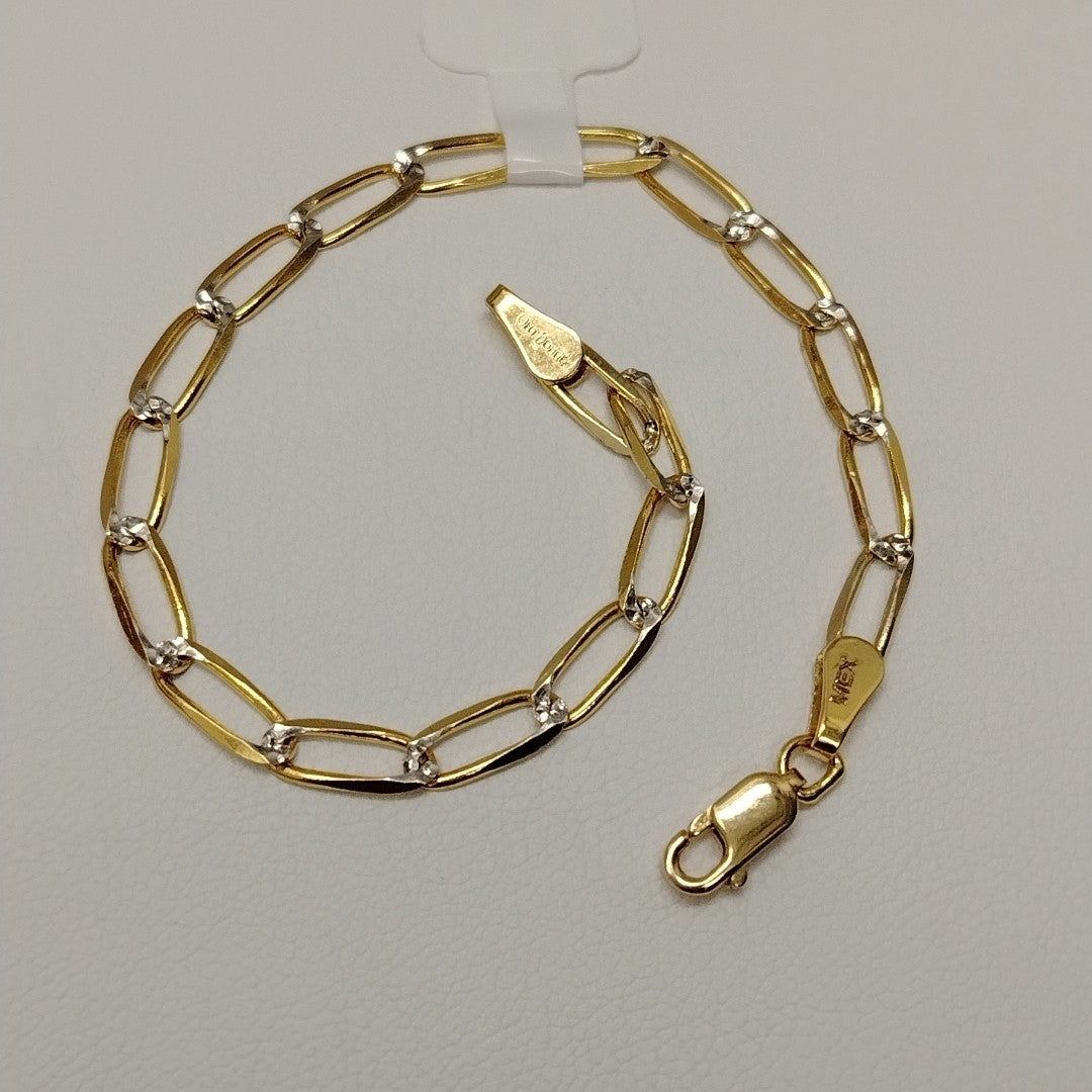PULSERA TEJIDO ESLABONES 4G 18 CM (NUEVO)