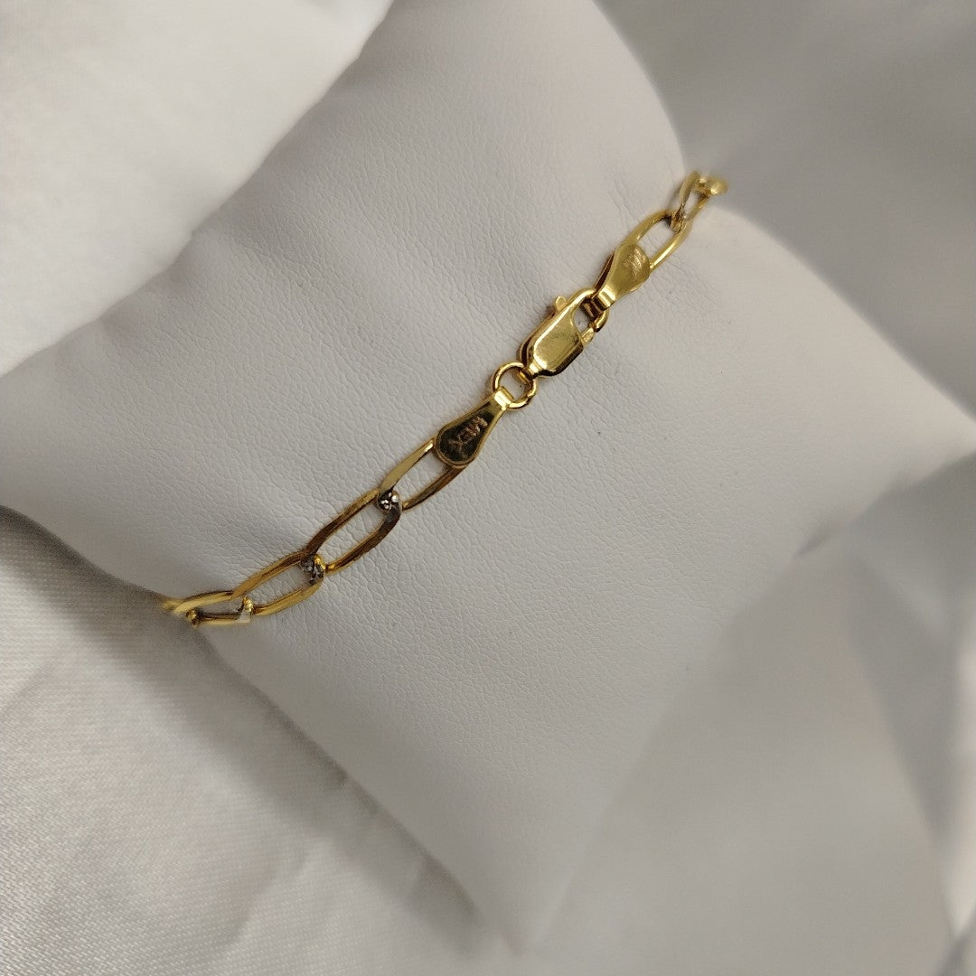 PULSERA TEJIDO ESLABONES 4G 18 CM (NUEVO)