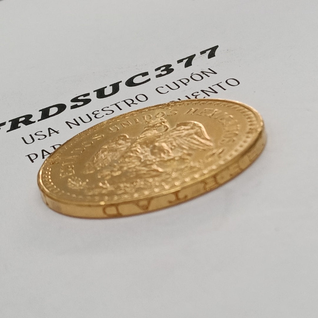 K1 41,60 GRMS 21 K IDENTIFICACIÓN MONEDA NOMINATIVA MONEDAS PESOS 50 PESOS (SEMINUEVO)