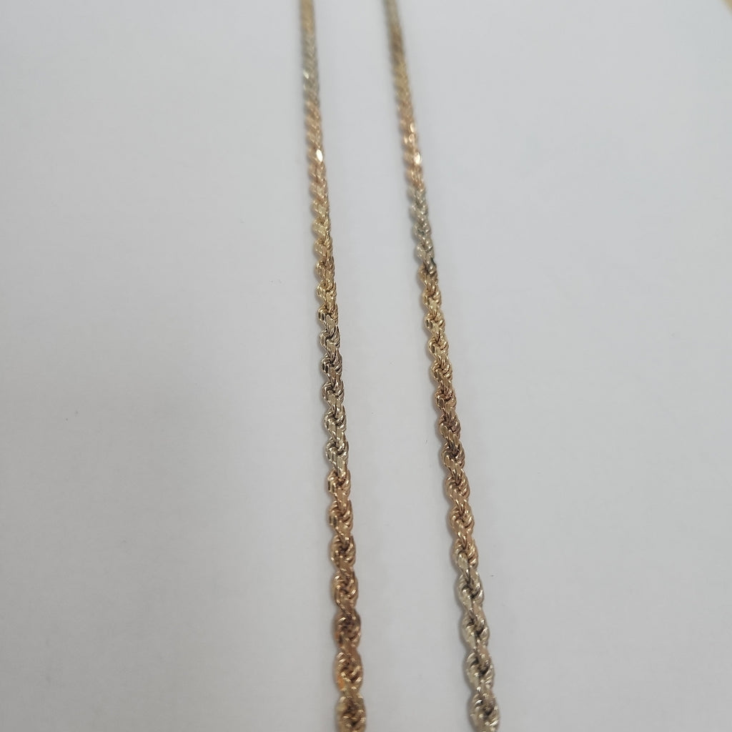 CADENA ORO COMBINADO 14 K 9,20 GRMS (SEMINUEVO)