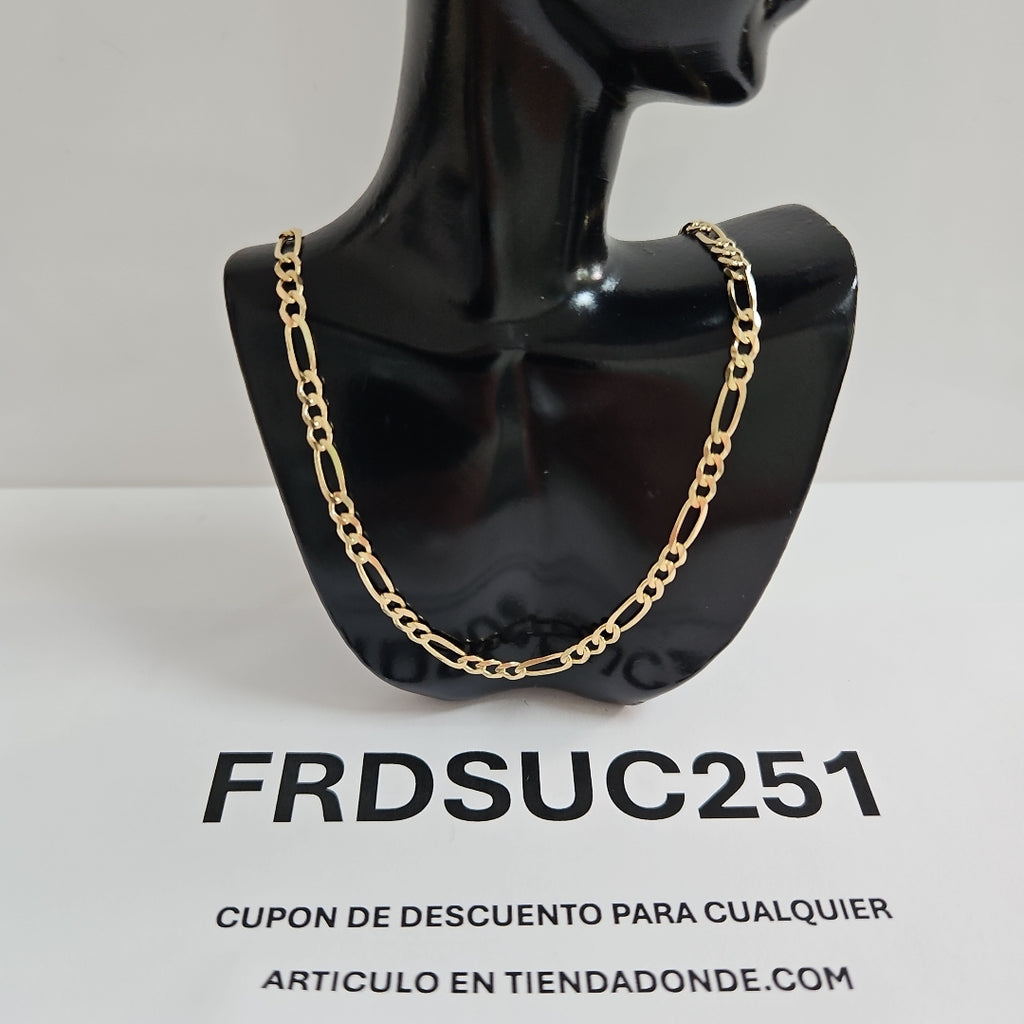 CADENAS 3X1 ORO 14K 60 CM 8.6 GR (NUEVO)
