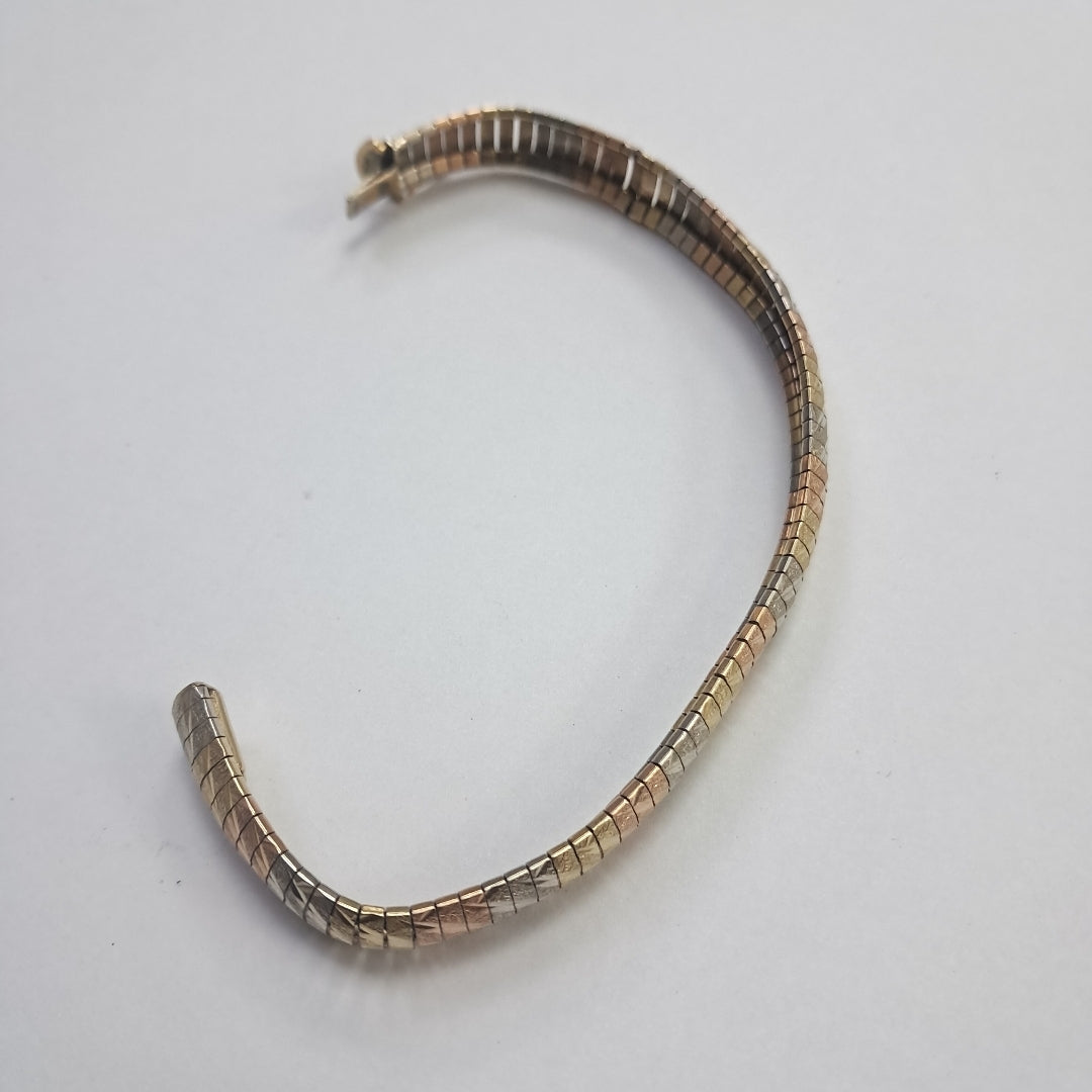 PULSERA ORO COMBINADO 14 K 18,40 GRMS (SEMINUEVO)