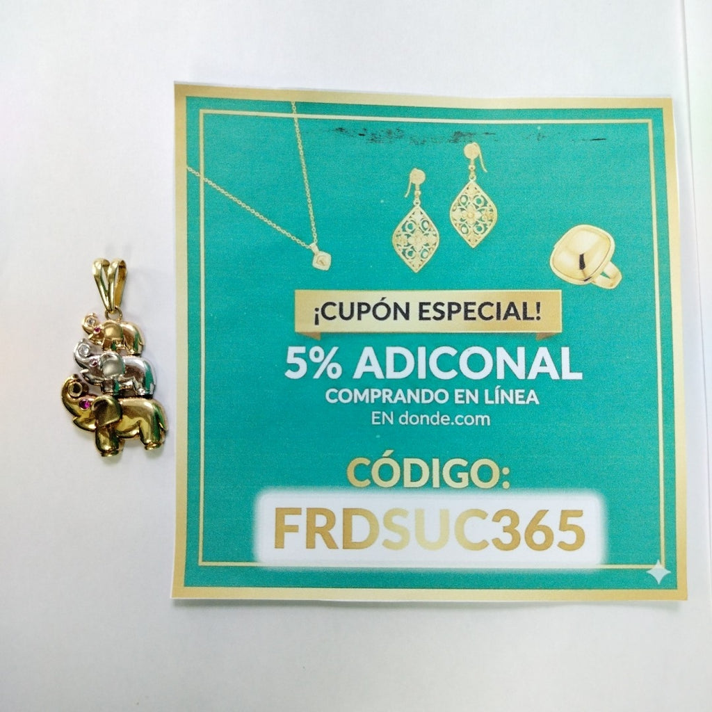 DIJE ORO COMBINADO 14 K 10.4 GRMS (SEMINUEVO)