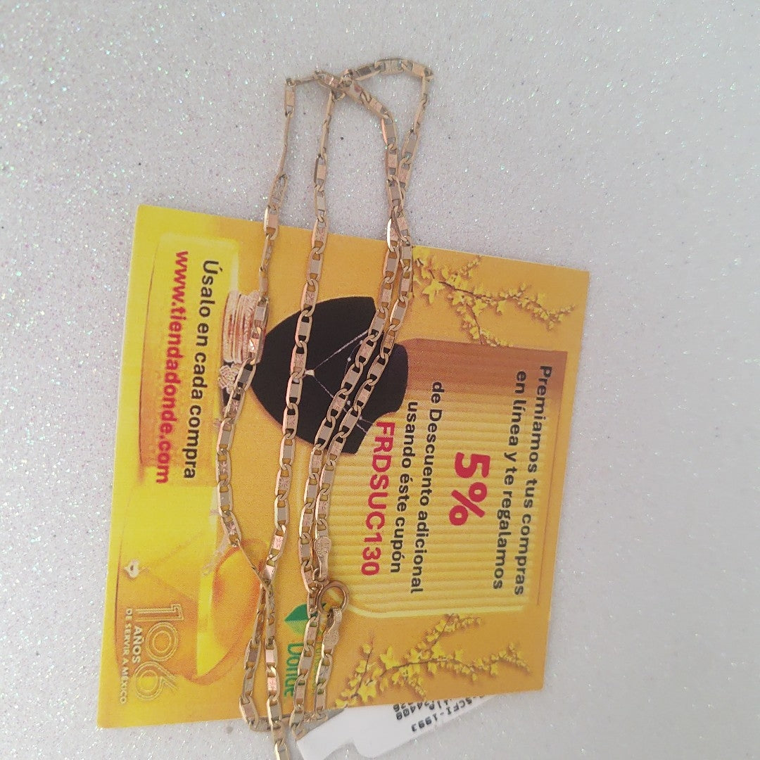 CADENA ORO 14 K 3.3 GRMS (SEMINUEVO)