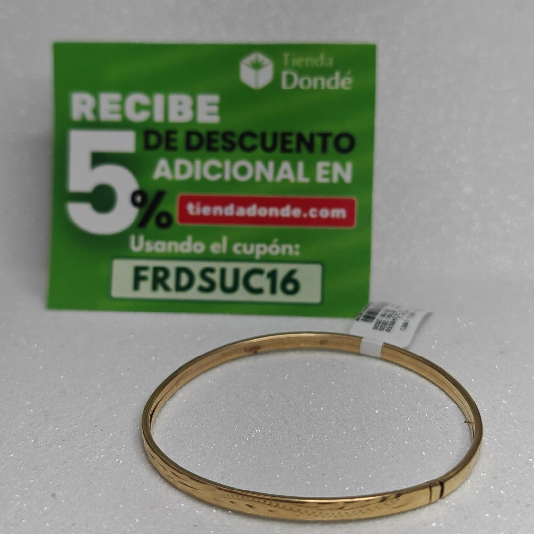 PULSERA RIGIDA ORO 10 K 4.9 GRMS (SEMINUEVO)