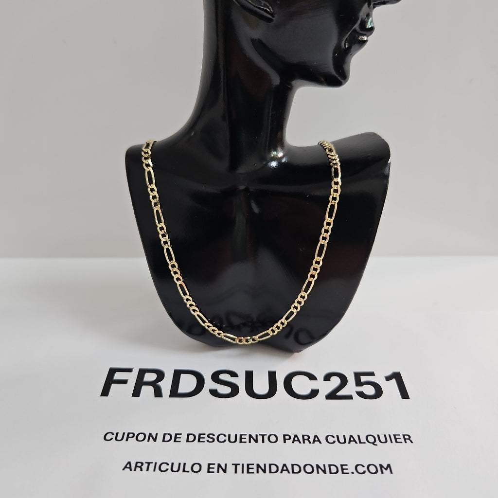 CADENAS 3X1 ORO 14K 55 CM 5 GR (NUEVO)