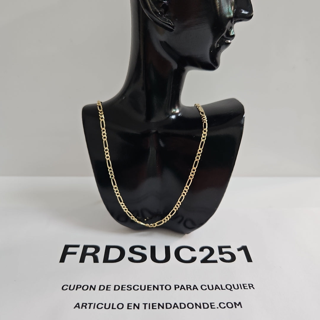 CADENAS TEJIDO 3X1 ORO 10K 50 CM 2.9 GR (NUEVO)