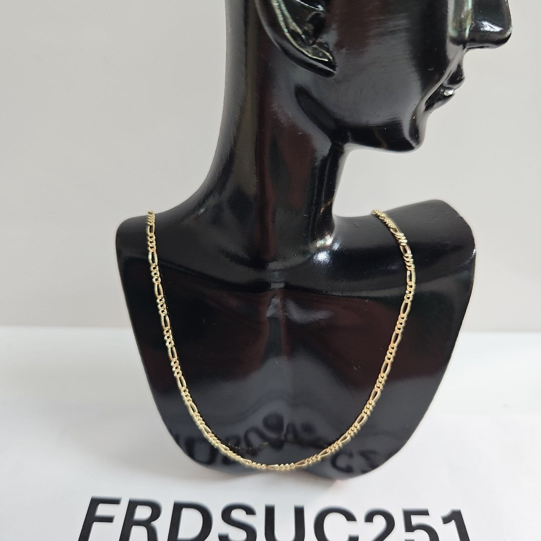 CADENAS TEJIDO 3X1 ORO 14K 55 CM 2.7 GR (NUEVO)