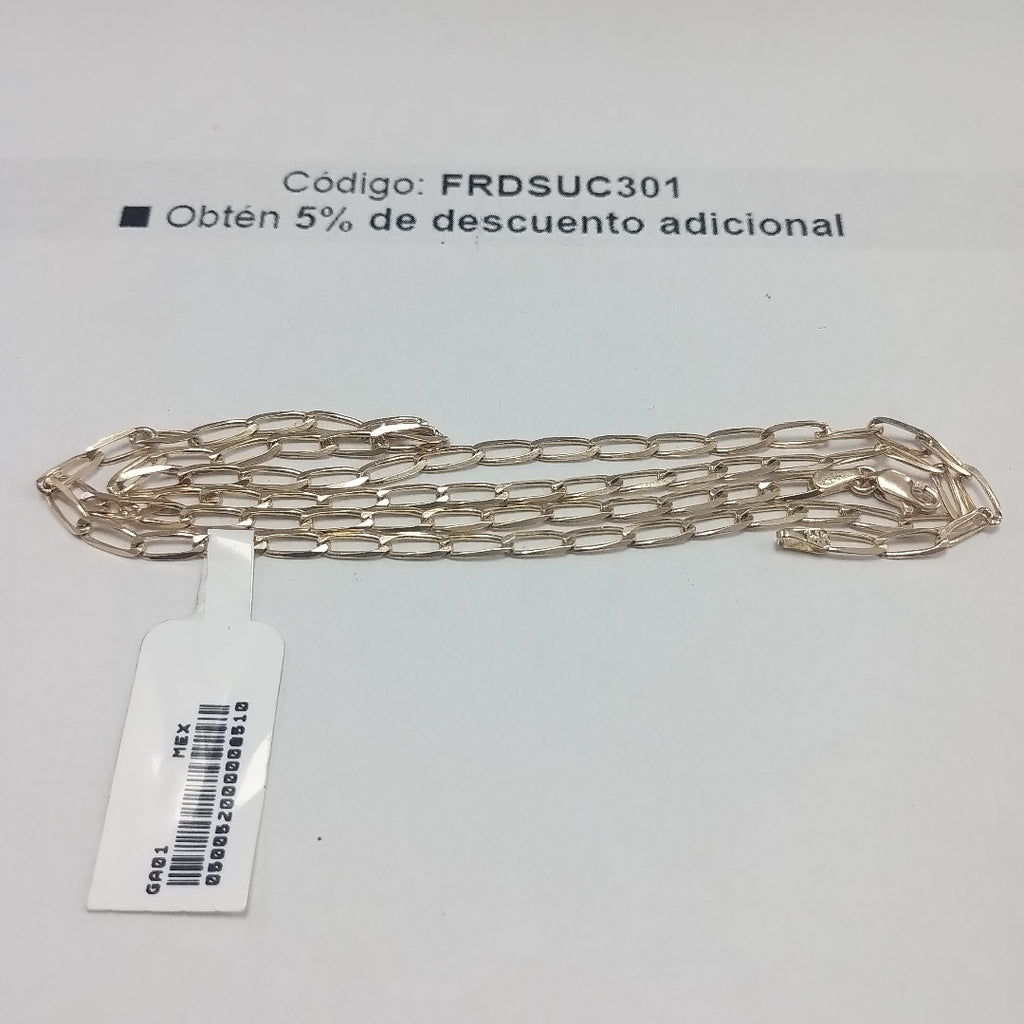 CADENA TEJIDO ESLABONES 6.8G 55 CM (NUEVO)