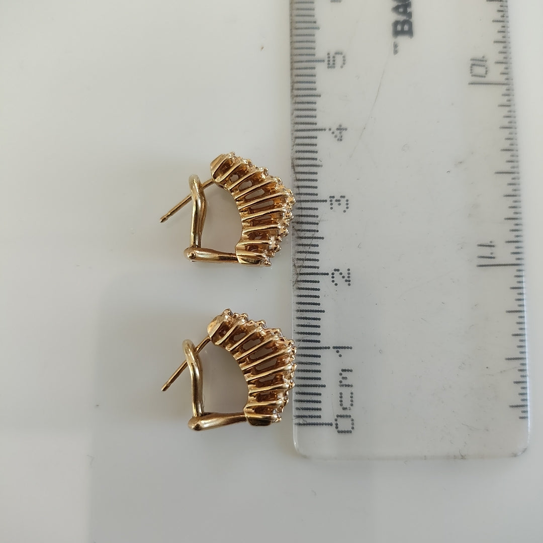 ARETES PAR ORO 14 K 5.5 GRMS (SEMINUEVO)