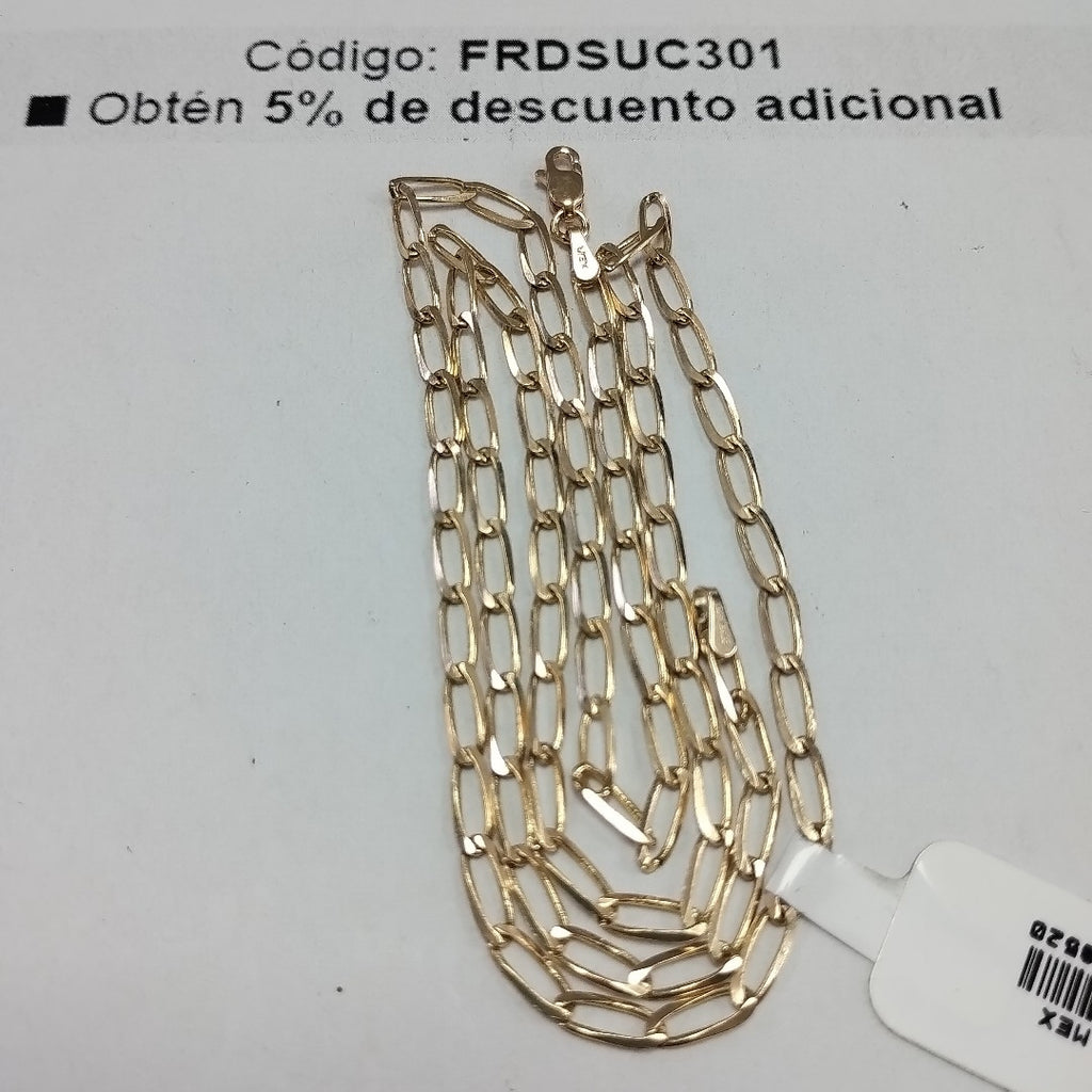 CADENA TEJIDO ESLABONES 6.8G 55 CM (NUEVO)