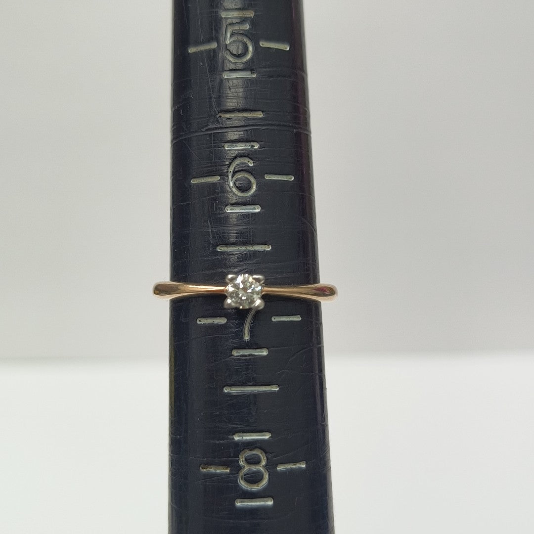 SOLITARIO ORO 14 K 2.4 GRMS (SEMINUEVO)