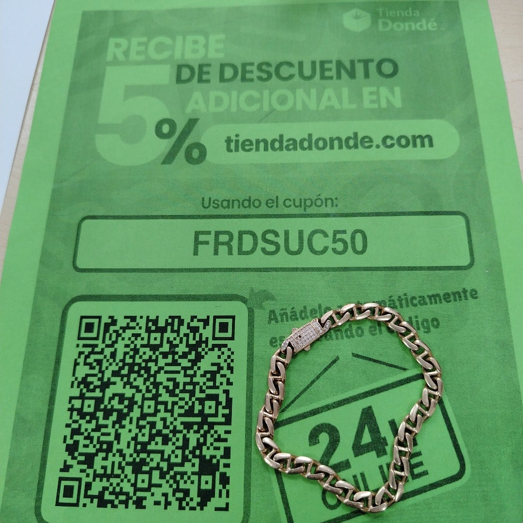 PULSERA ORO 14 K 12.5 GRMS (SEMINUEVO)