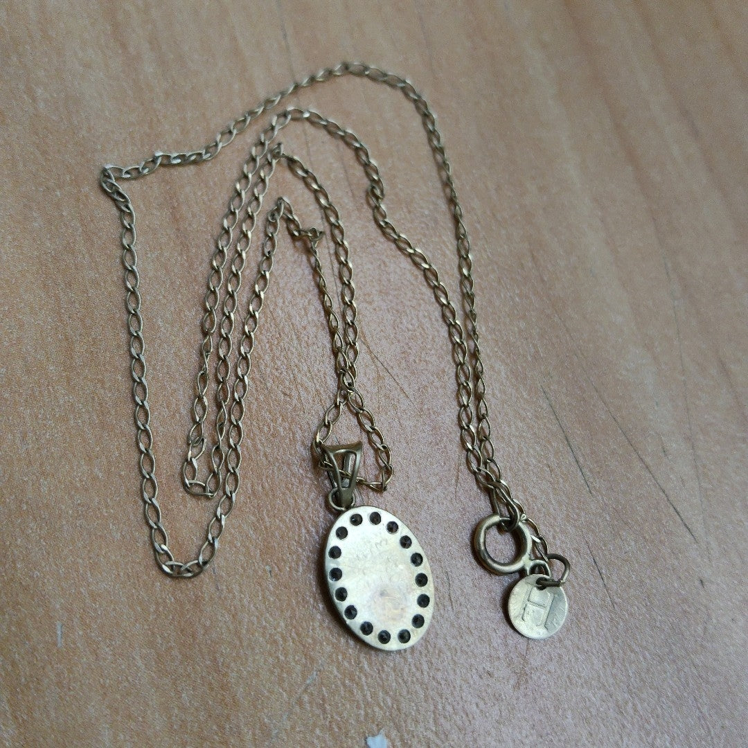 CADENA, MEDALLA RELIGIOSA ORO 10 K 1.5 GRMS (SEMINUEVO)
