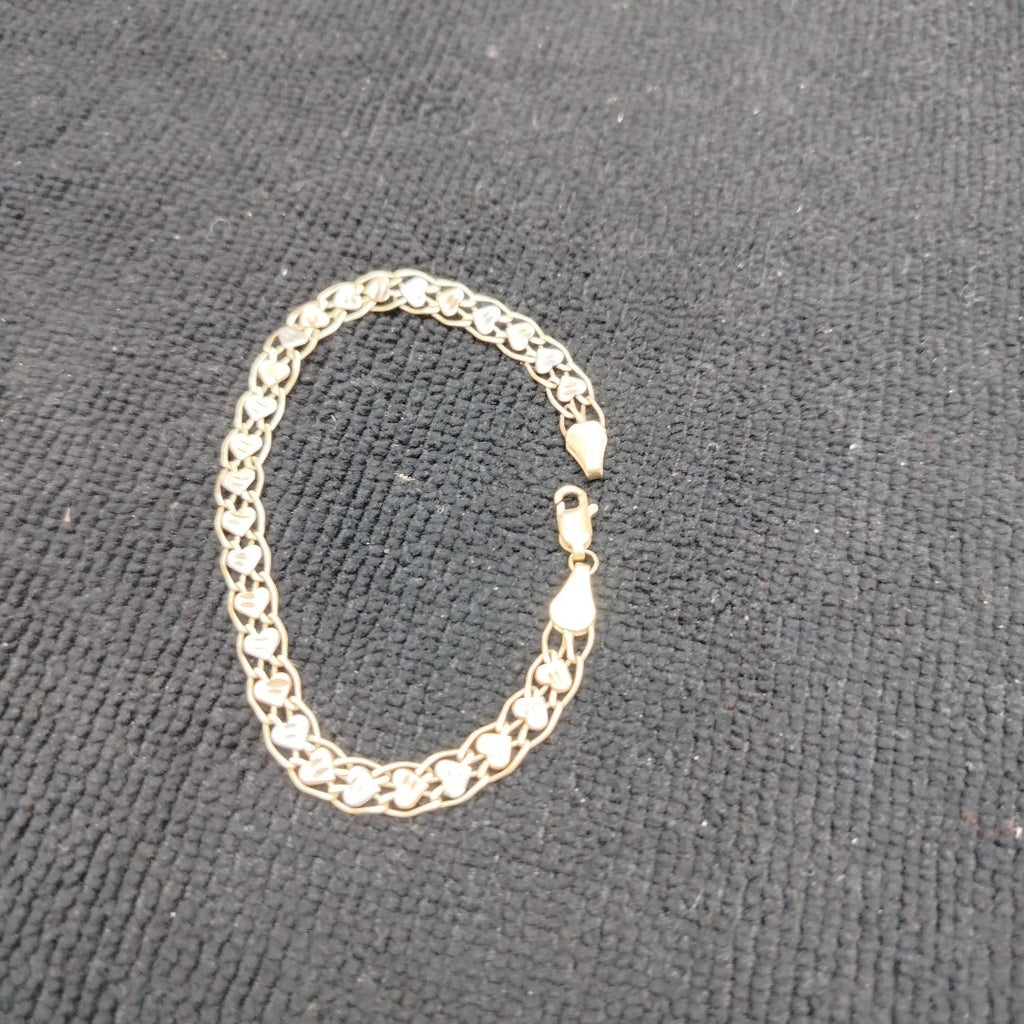 PULSERA ORO COMBINADO 10 K 4.6 GRMS (SEMINUEVO)