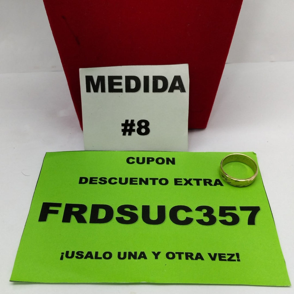 ARGOLLA ORO 10 K 1.8 GRMS (SEMINUEVO)