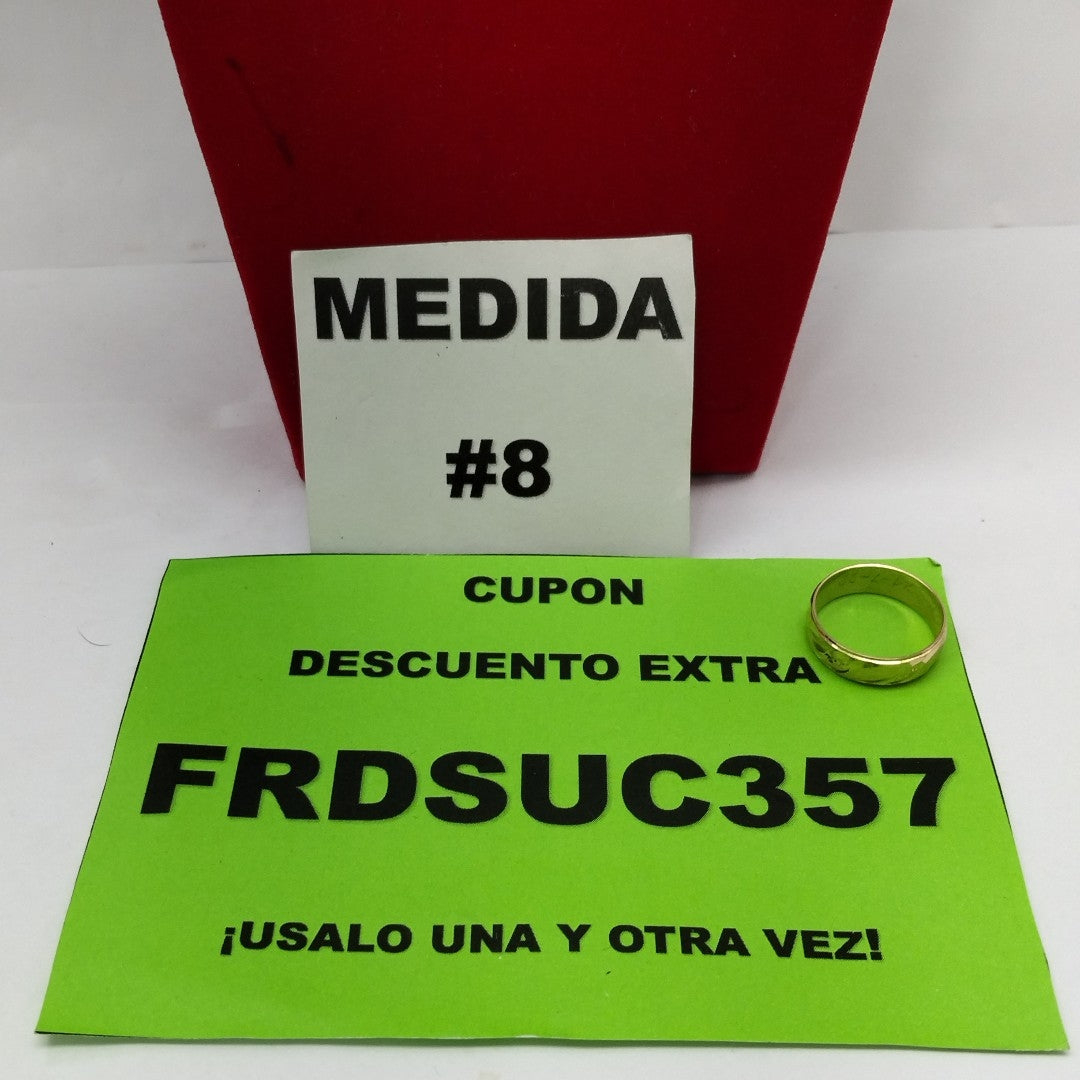 ARGOLLA ORO 10 K 1.8 GRMS (SEMINUEVO)