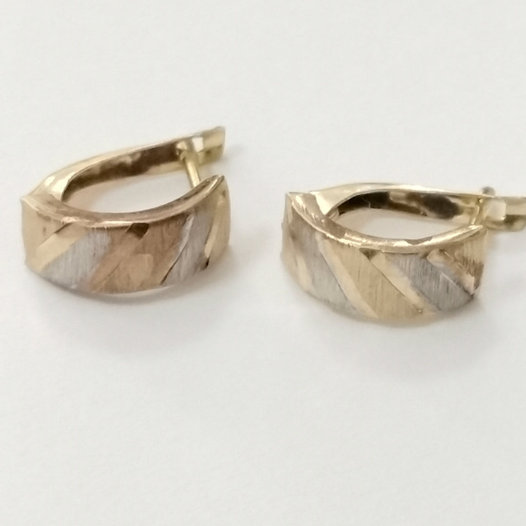 ARRACADAS PAR ORO 10 K 1.7 GRMS (SEMINUEVO)
