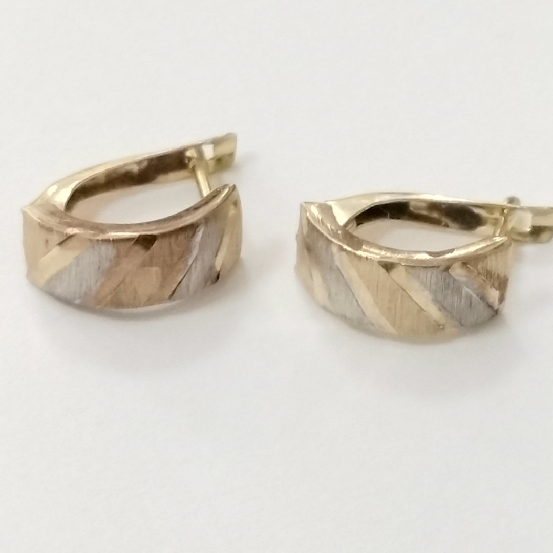 ARRACADAS PAR ORO 10 K 1.7 GRMS (SEMINUEVO)