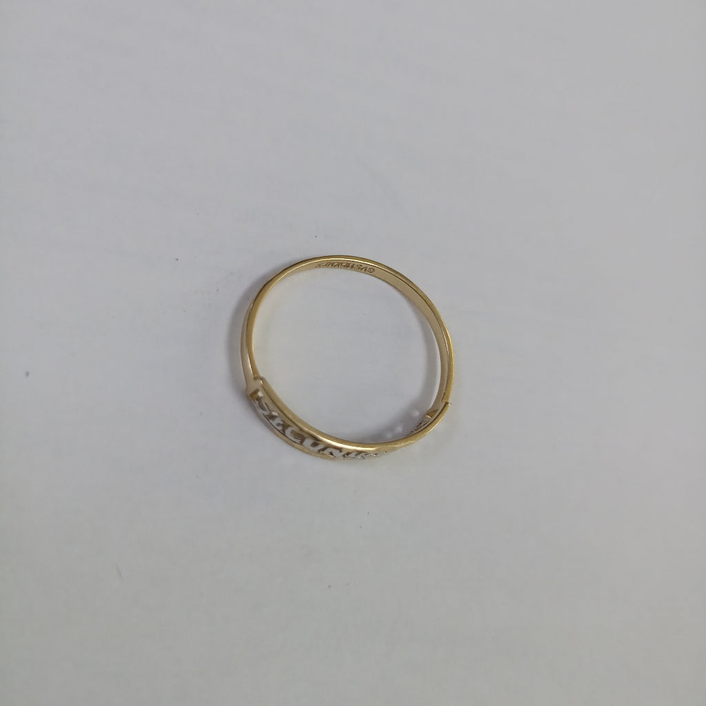 ANILLO DE GRADUACIÓN ORO 10 K 0,80 GRMS (SEMINUEVO)