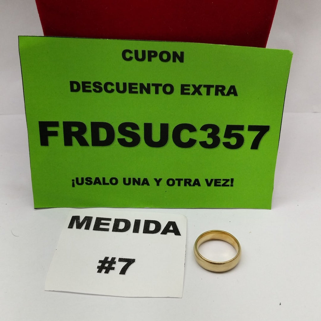 ARGOLLA ORO 14 K 3.2 GRMS (SEMINUEVO)