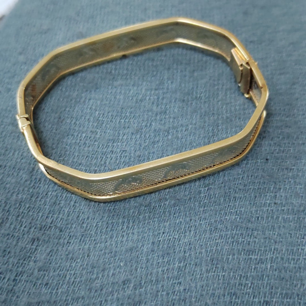 PULSERA RIGIDA ORO 14 K 10.3 GRMS (SEMINUEVO)