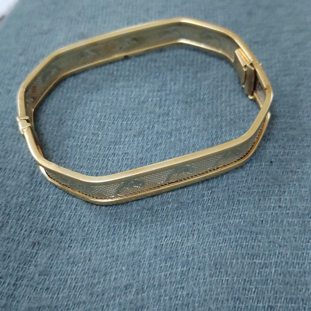 PULSERA RIGIDA ORO 14 K 10.3 GRMS (SEMINUEVO)