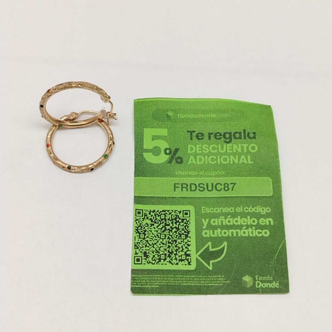 ARRACADAS PAR ORO 10 K 1.9 GRMS (SEMINUEVO)