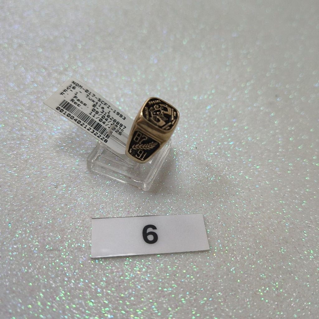 ANILLO DE GRADUACIÓN ORO 8 K 4,00 GRMS (SEMINUEVO)