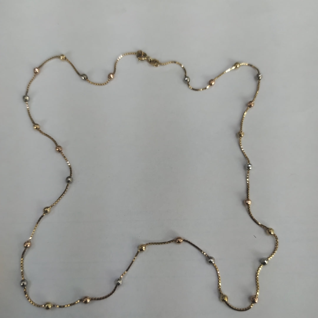 CADENA ORO 14 K 3.9 GRMS (SEMINUEVO)