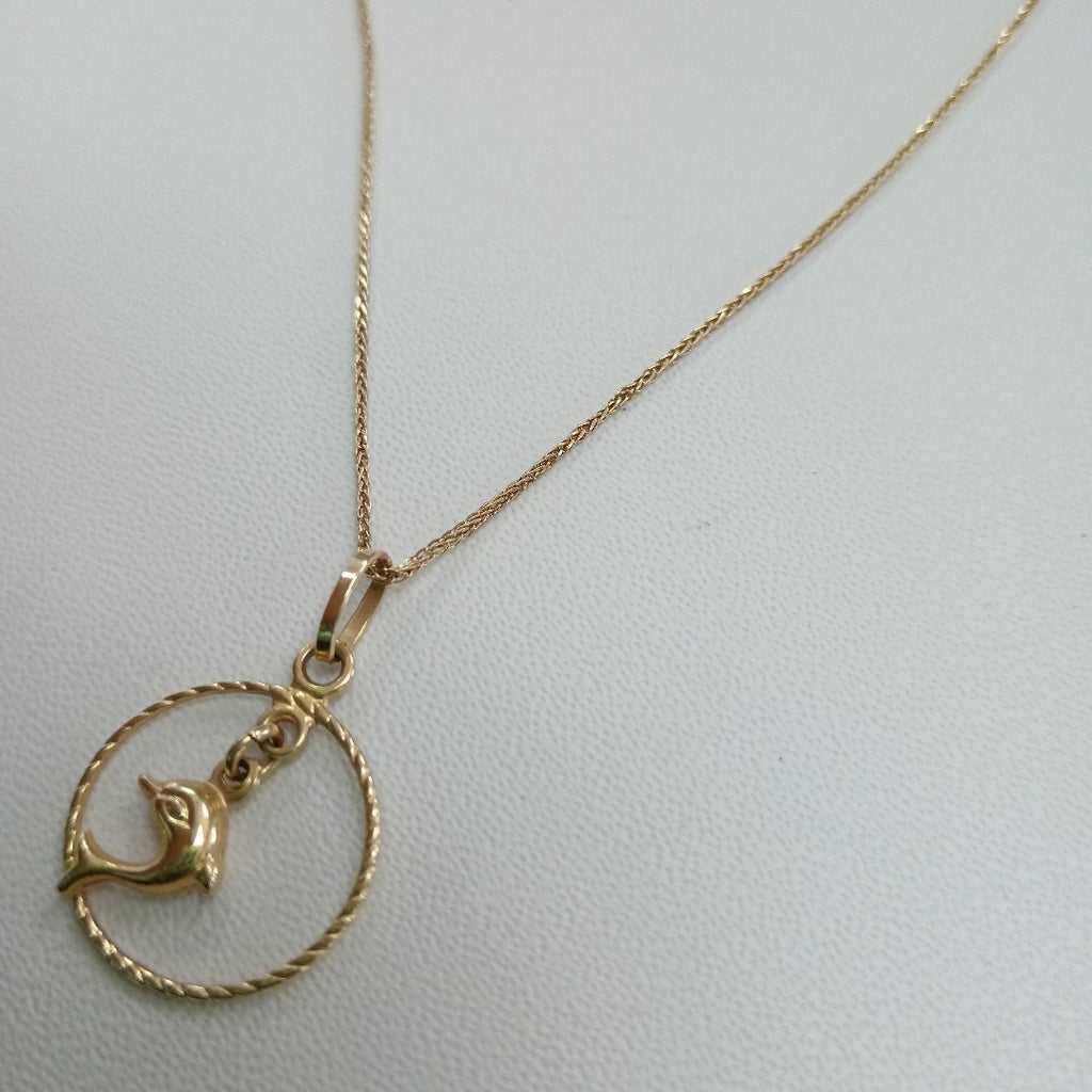 CADENA, DIJE ORO 18 K 3.2 GRMS (SEMINUEVO)