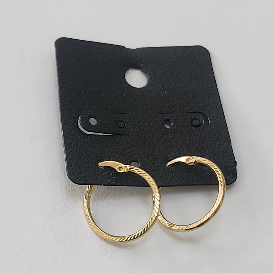 ARETES PAR ORO 14 K 1.3 GRMS (SEMINUEVO)