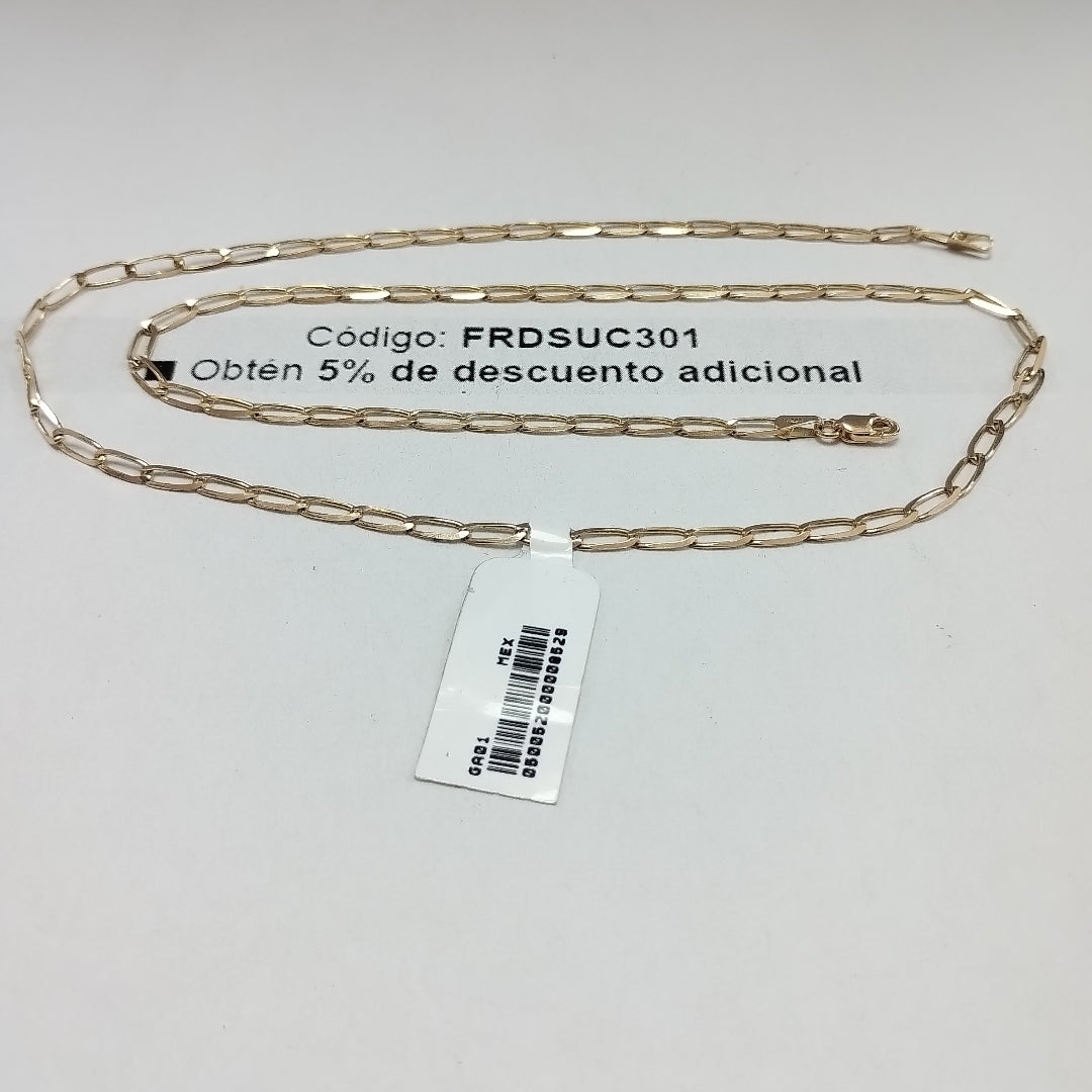 CADENA TEJIDO ESLABONES 6.8G 55 CM (NUEVO)