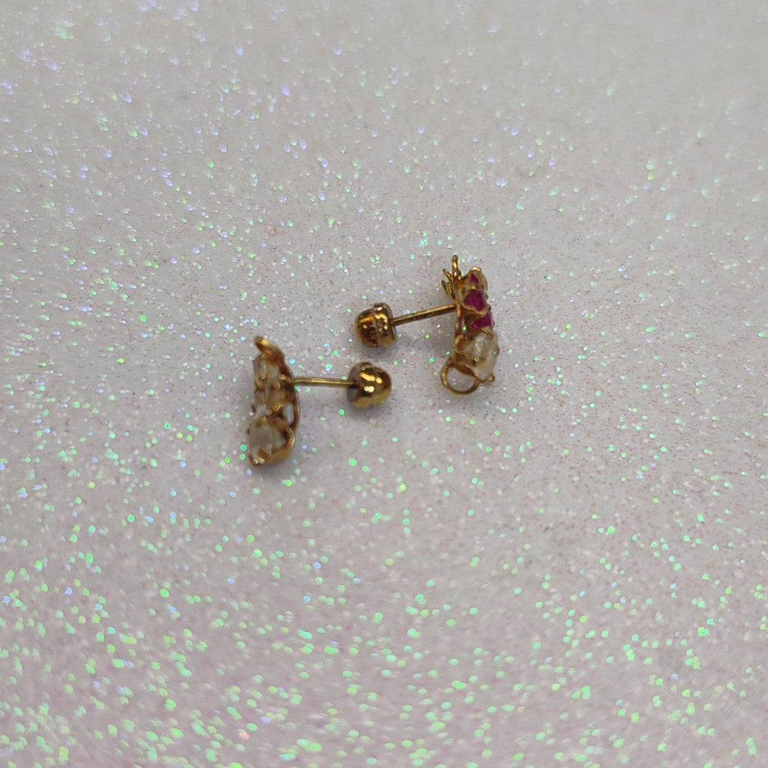 BROQUELES PAR ORO 14 K 1.1 GRMS (SEMINUEVO)