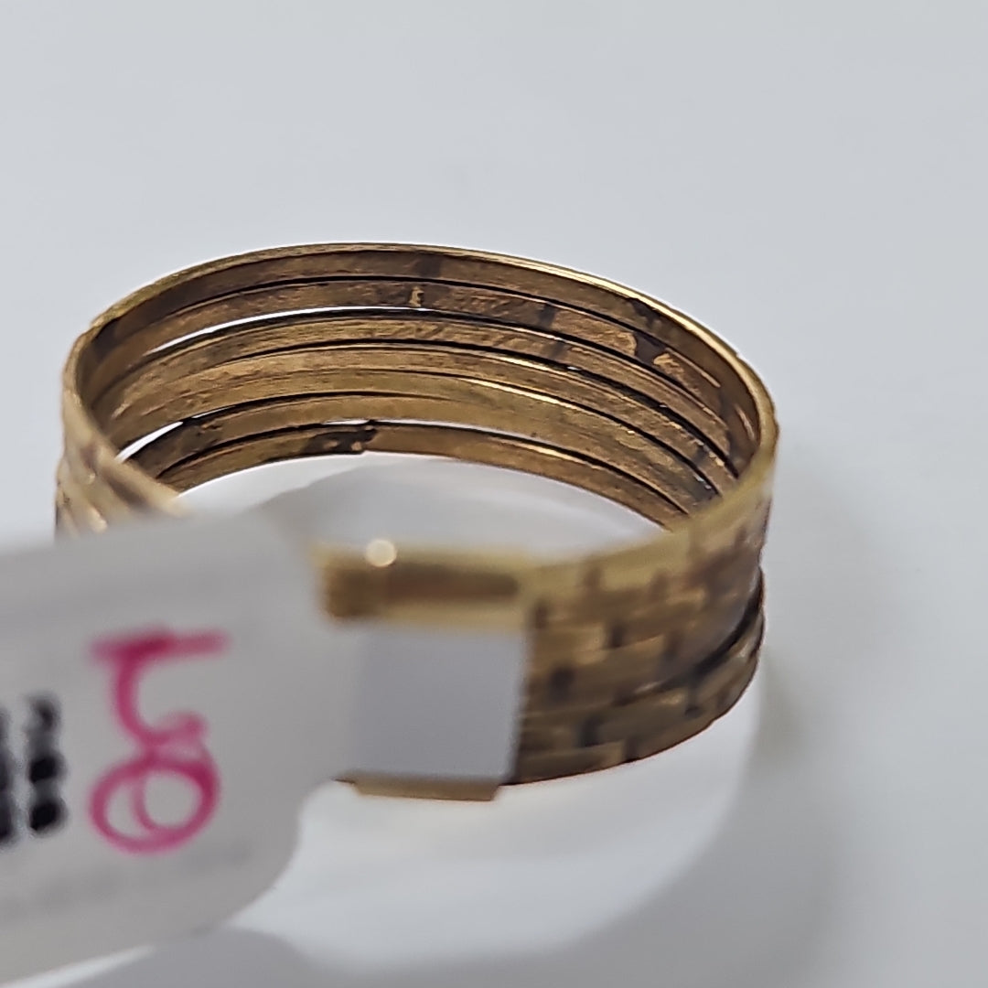 SEMANARIO DE ARGOLLAS ORO 14 K 3,20 GRMS (SEMINUEVO)