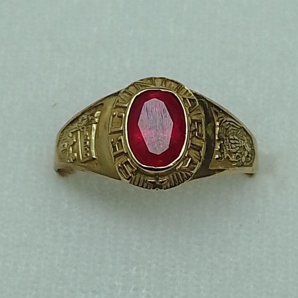 ANILLO DE GRADUACIÓN ORO 10 K 1.8 GRMS (SEMINUEVO)