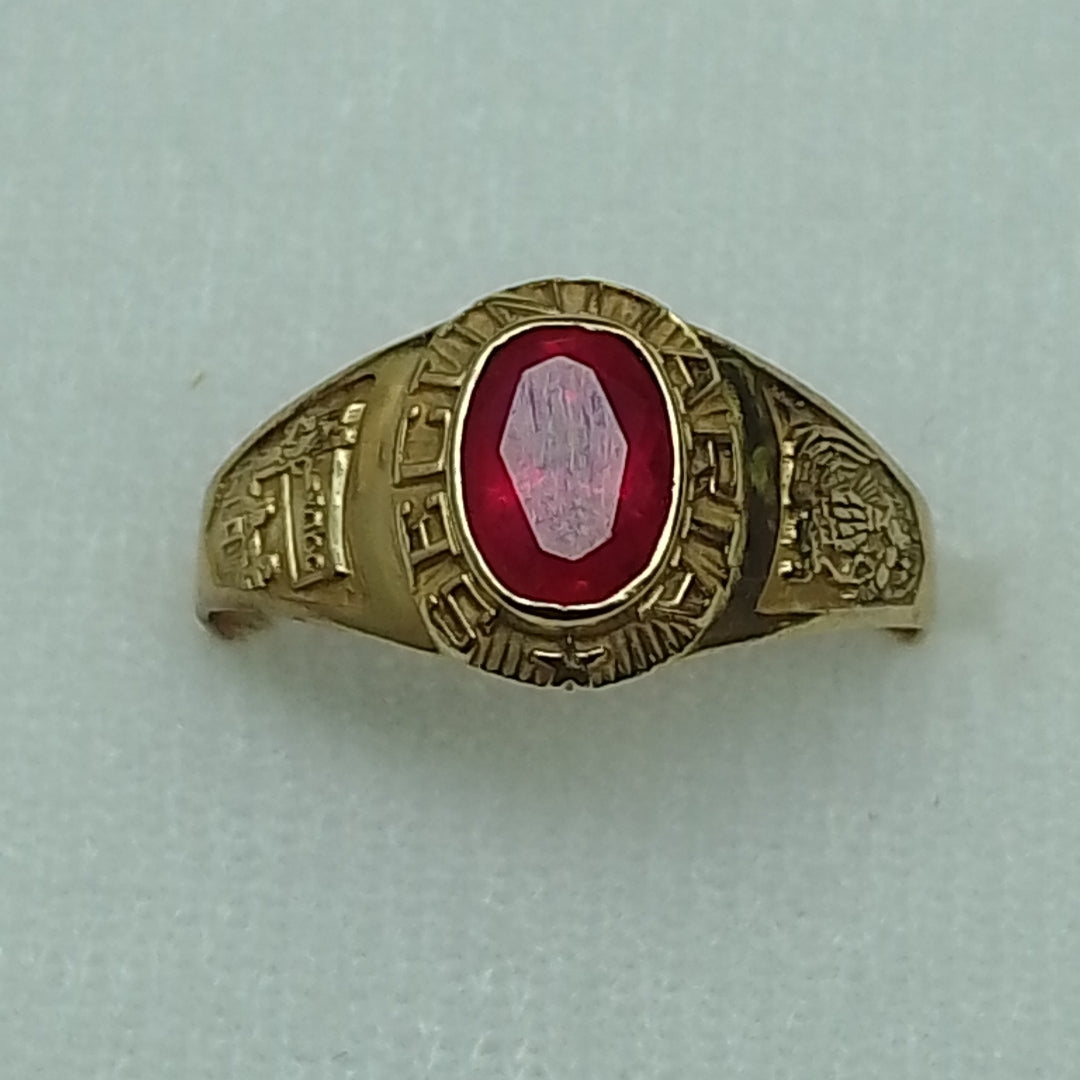ANILLO DE GRADUACIÓN ORO 10 K 1.8 GRMS (SEMINUEVO)