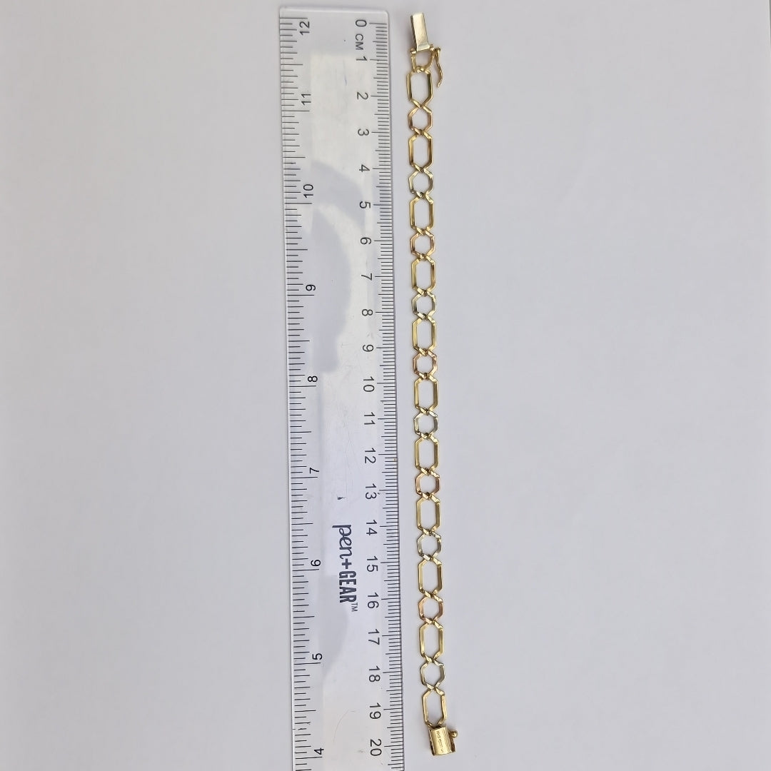 PULSERA ORO,ORO COMBINADO 14 K 5,60 GRMS (SEMINUEVO)
