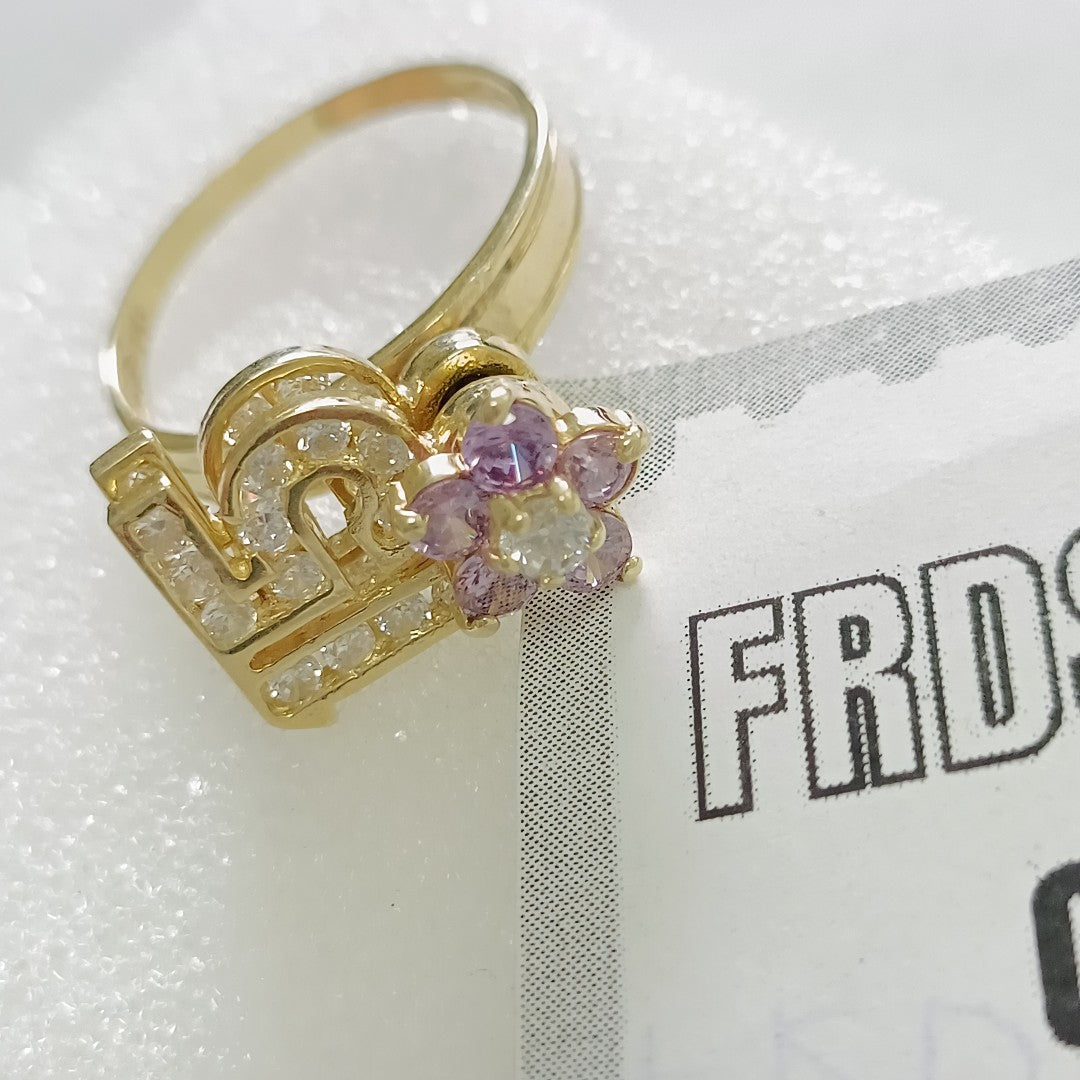 ANILLO CONMEMORATIVO ORO 14 K 4.8 GRMS (SEMINUEVO)