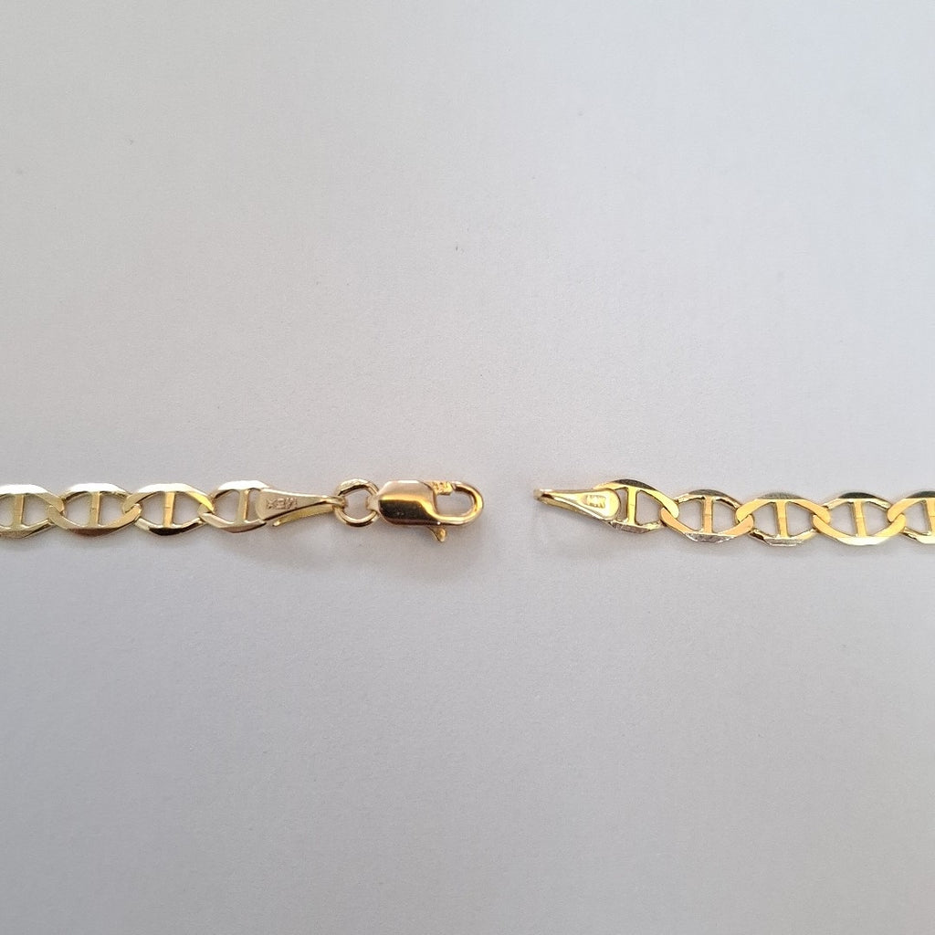 CADENAS TEJIDO MARINERA ORO 14K 55 CM 7.9 GR (NUEVO)