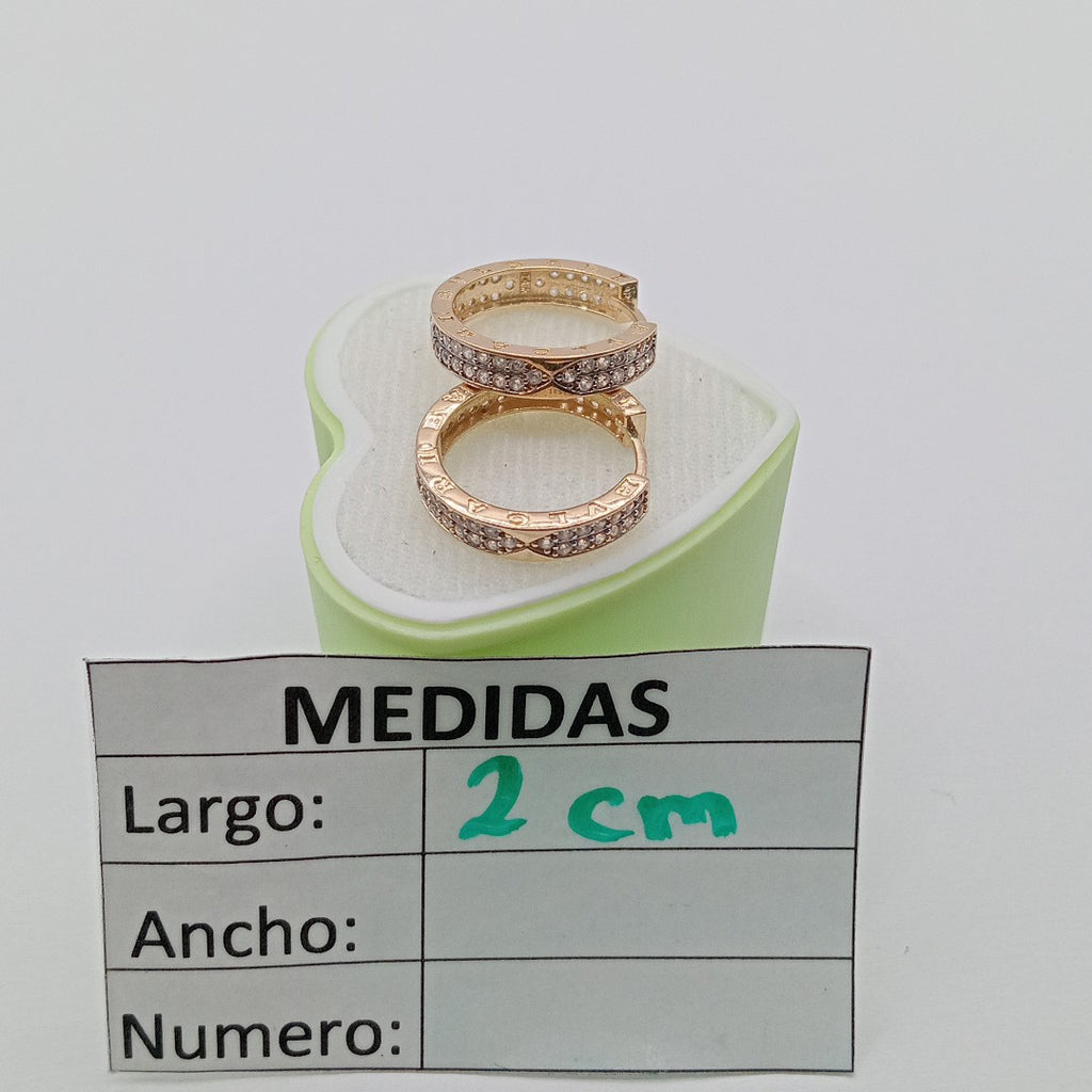 ARRACADAS PAR ORO 14 K 4.7 GRMS (SEMINUEVO)