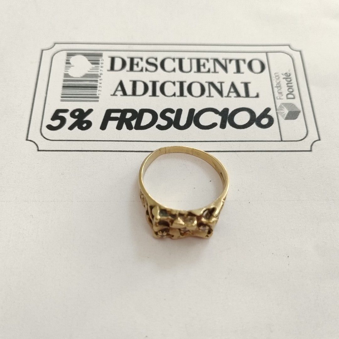 ANILLO ORO 10 K 6,00 GRMS (SEMINUEVO)