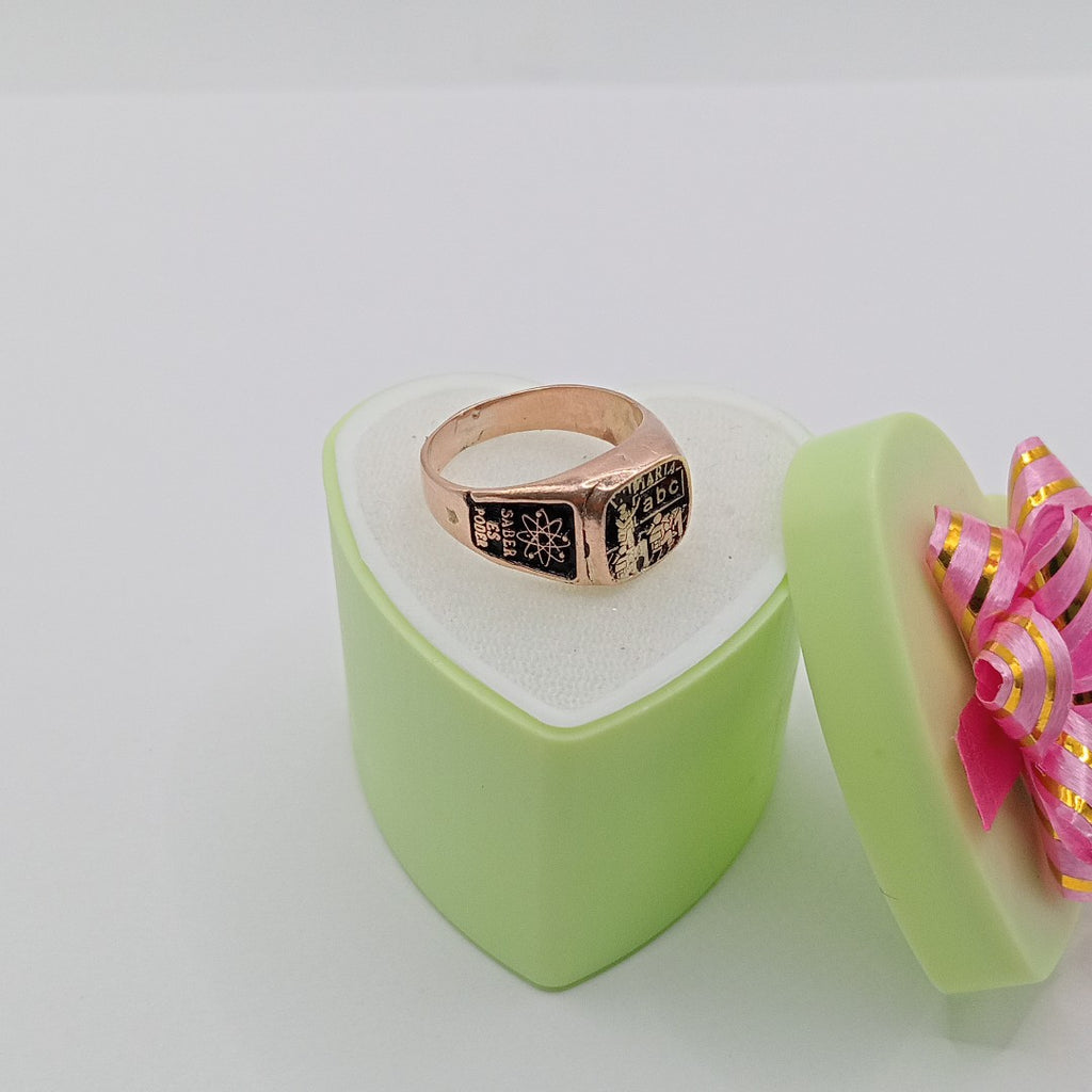 ANILLO DE GRADUACIÓN ORO 10 K 4.5 GRMS (SEMINUEVO)